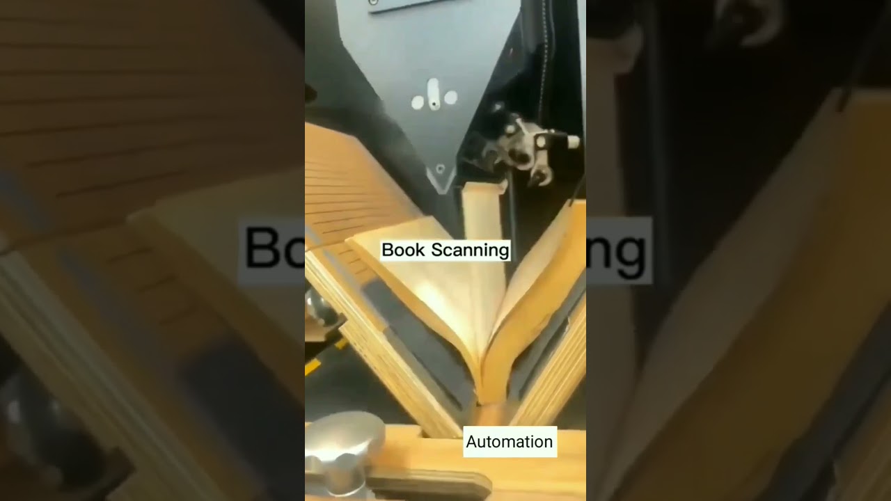 Automated book scanner. #ai #ml #thinkwithai #robot #robotics #robots #scanner