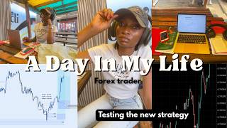 DAY IN THE LIFE OF A FOREX TRADER | Working the Strategy.#forex #vlog