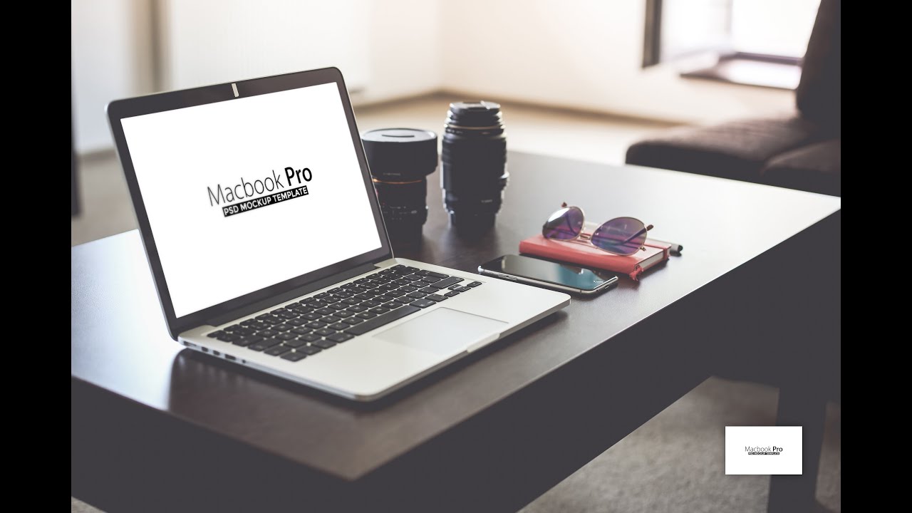 How to Use Free Macbook Pro PSD Mockup by Tranmautritam