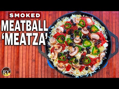 Meatball 'Meatza' Grilled On The Camp Chef Woodwind WiFi 24 Pellet Grill