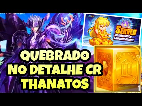 Cloth Repair Thanatos Está Quebrado. Confira no Detalhe e Notas de Att - Saint Seiya Awakening