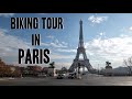 BIKING TOUR in PARIS 4K - Virtual Cycle Ride In Paris along the river Seine, Louvre and Eiffel Tower