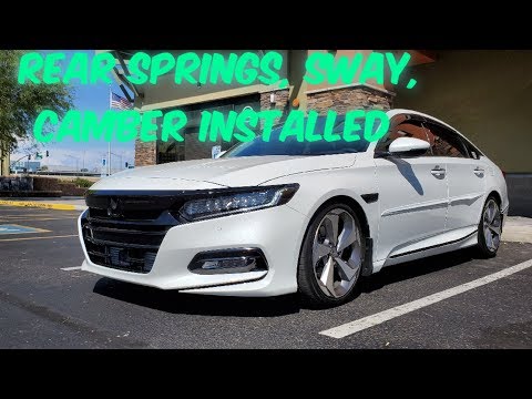 2018+ Accord Eibach rear suspension, sway bar, spc rear camber kit Install