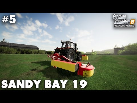 Sandy Bay #5 Making Hay, Farming Simulator 19 Timelapse, Seasons