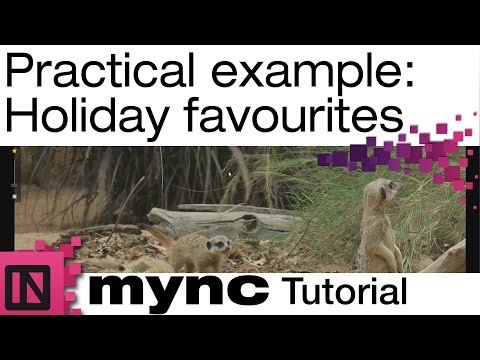 Mync Tutorial - Practical example: Holiday favourites