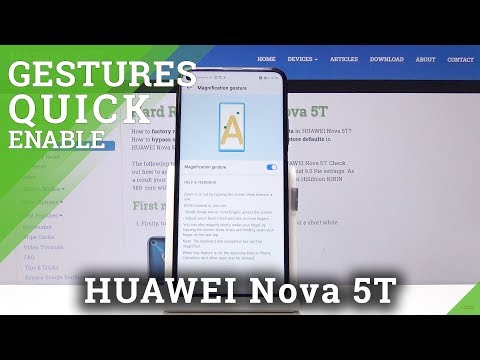 How to Enable Magnification Gestures in HUAWEI Nova 5T - Magnify Text