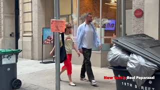 Jennifer Lawrence and husband Cooke Maroney didn't want to hold hands was walking to a restaurant.