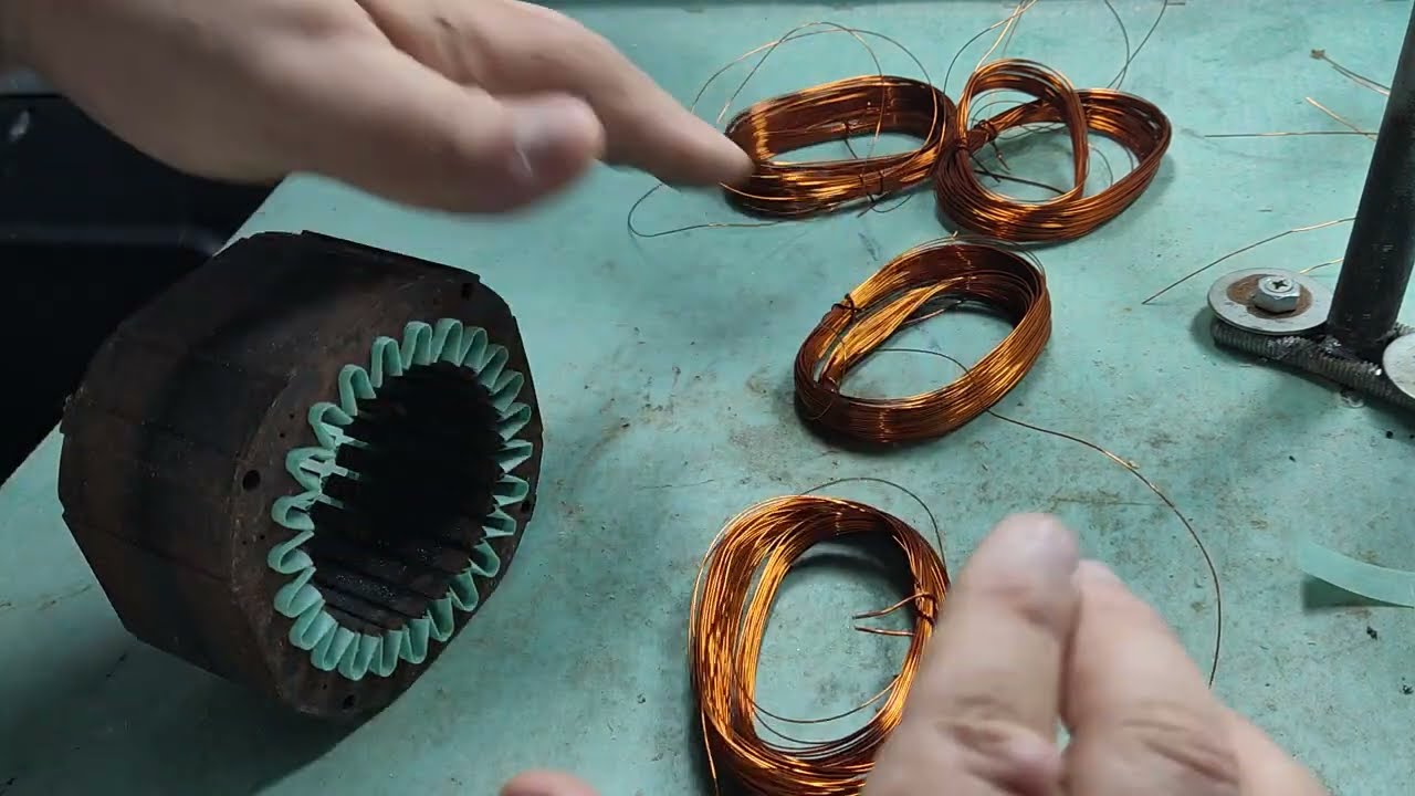 Curso Grátis -Rebobinador Junior- - colocação do trabalho sem emendas.