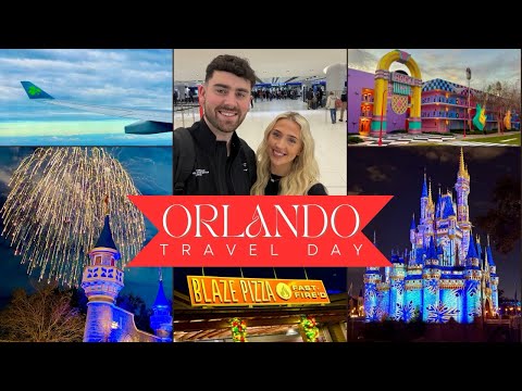 ORLANDO FLORIDA TRAVEL DAY | Magic Kingdom & Happily Ever After Fireworks 