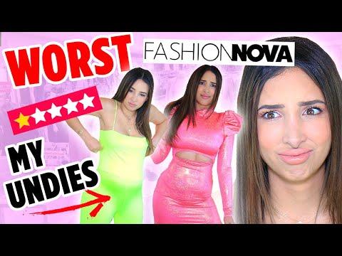 TRYING ON THE WORST REVIEWED FASHION NOVA CLOTHES | Mar Video