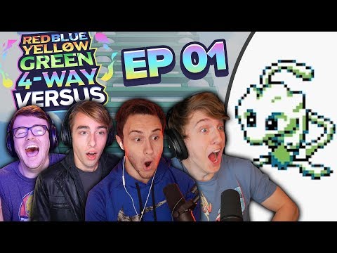 CRAZIEST POKEMON GAME! | Pokemon Red and Blue Versus EP 01 [4WAY]