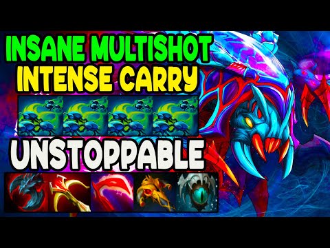 INSANE MULTISHOT ATTACK - INTENSE CARRY - UNSTOPPABLE WEAVER - FULL FIGHT - DOTA 2 GAMEPLAY
