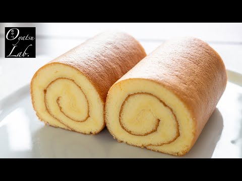 天使の食感！基本のロールケーキの作り方（生クリームなし）| Oyatsu Lab.