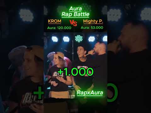 Krom vs Mighty P. - Aura Scan 📈📉 - Part 7 #aura #rap #freestyle #krom