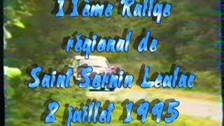 preview picture of video 'Rallye de Saint Sornin 1995'