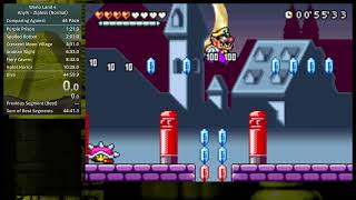 Wario Land 4 - Crescent Moon Village (Normal Zipless) in 2:13.183 (2'12'26 v1.5 IGT)