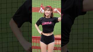 ショーパン衣装で踊る、ぷるぷる可愛い霖霖  ( りんりん ）Dragon Beauties 小龍女  #台湾チア #cheerleader  天母棒球場 2024/9/28【台湾チアTV】