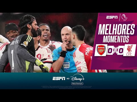 Gols e lances de Arsenal x Liverpool