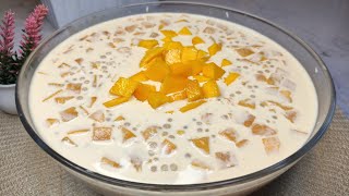 Creamy Mango Sago Dessert Recipe | Murang Dessert | Budget Recipe | WAIS NA NANAY