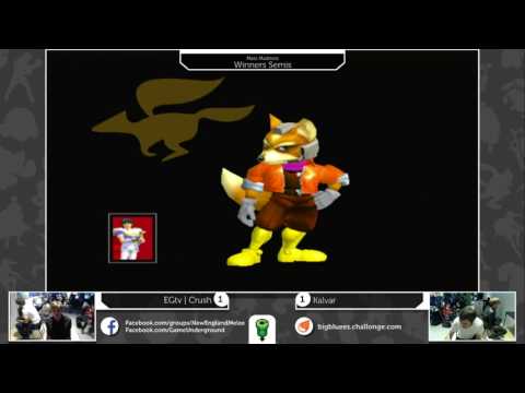 Mass Madness 17 SSBM - Kalvar (Marth) vs. EGtv | Crush (Fox) - Melee WSF