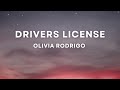 Olivia Rodrigo Drivers License Lyrics