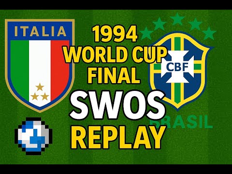 Recreating the 1994 World Cup Final in SWOS | Italy vs Brazil Retro Football