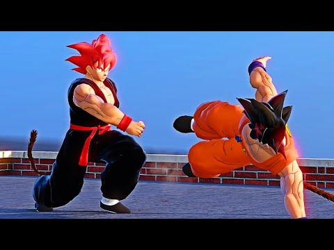 GOKU VS BLACK GOKU - EPIC BATTLE Overgrowth Mods Gameplay
