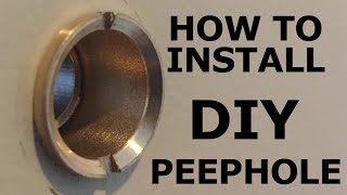 How to Install a Peephole in a Front Door-DIY Installation
