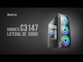 Gabinete Gamer ATX  Brazil Pc  BPCC3147 Black Sem fonte