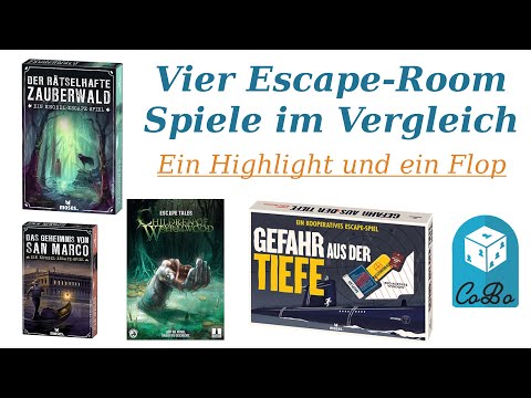 Vier Escape-Room-Spiele im Vergleich - Ein Kracher und ein Flop - u.a. vom Moses Verlag - Review
