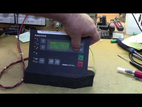 Checking out a Siemens Simcomp Operator Terminal used in a large Kaeser industrial compressor.