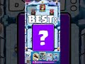 BEST CARD FOR EACH RARITY IN CLASH ROYALE Clashroyale Shorts