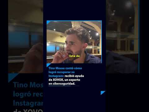 Tino Mossu explica cómo recuperó su cuenta de Instagram luego de sufrir amenazas