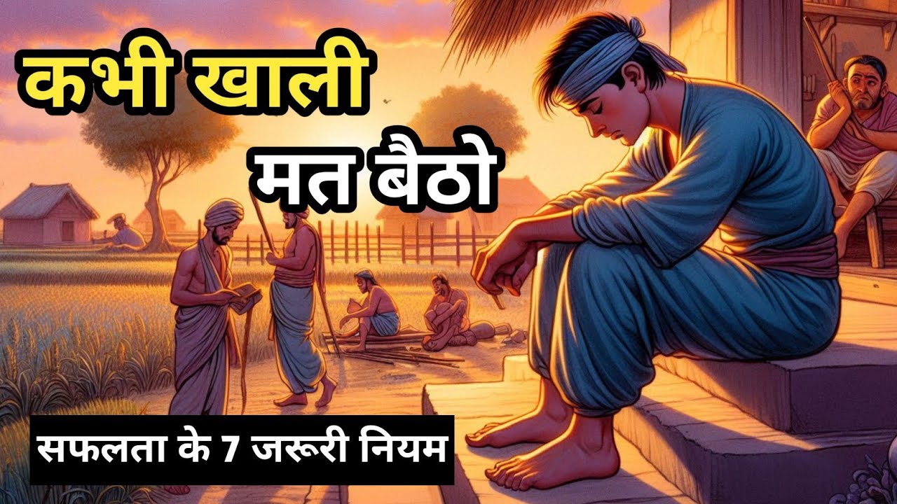 कभी खाली मत बैठो  || सफलता के 7 नियम || Buddhist Story On 7 Rules Of success #motivation