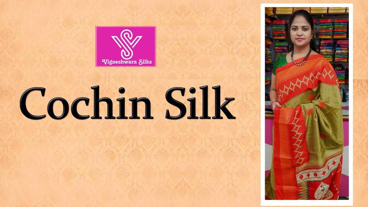 <p style="color: red">Video : </p>Cochion Silk  || Vigneshwara Silks ||//vigneshwarasilks.com 2022-01-29