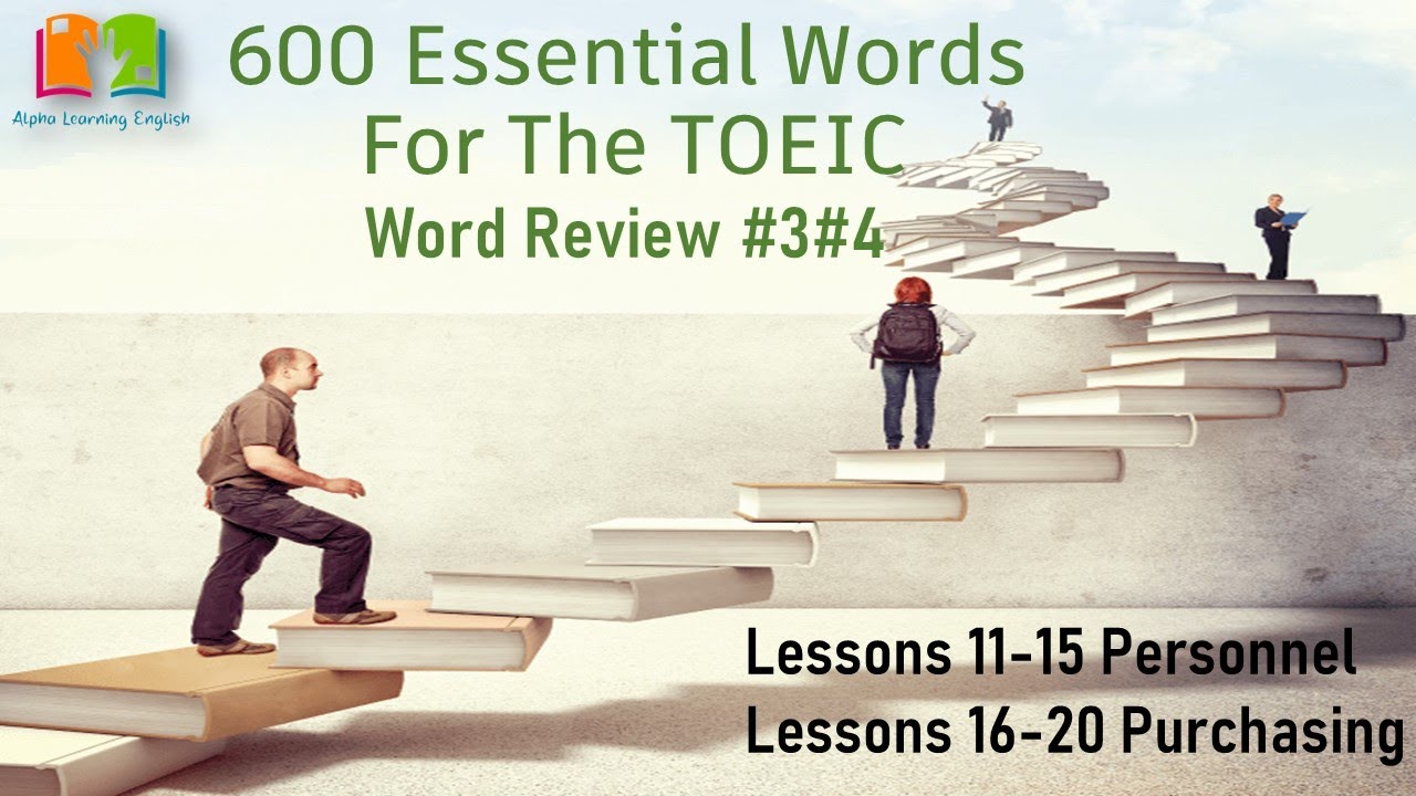 600 Essential Words For The TOEIC - Word Review #3#4  Personnel & Purchasing