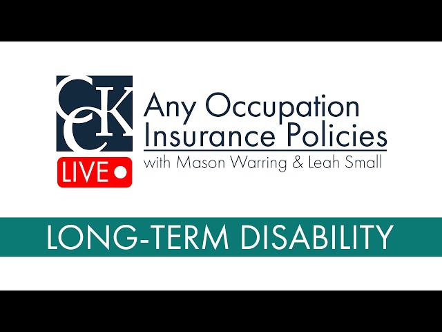 Any Occupation Long-Term Disability Insurance Policies