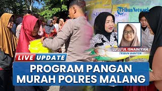 23 Ton Beras Ludes Terjual dalam Gerakan Pangan Murah oleh Polres Malang di 14 Titik Kabupaten