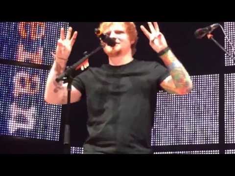 Front Row Ed Sheeran Wayfaring Stranger and New York Accent 10.29.13 Madison Square Garden No Mic!
