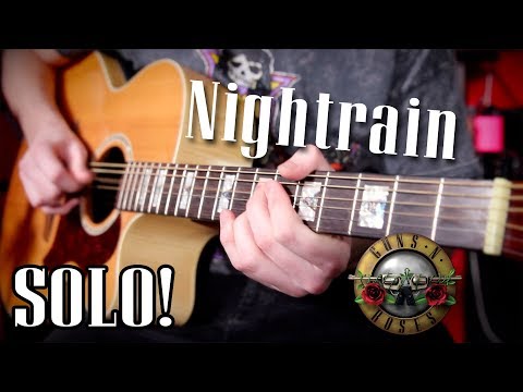 Nightrain by Guns 'N' Roses | ACOUSTIC SOLO COVER | LESSON WITH TABS