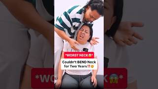 Does your neck need CRACKED⁉️😱 #chiropractic #backpain #neckpain #trending