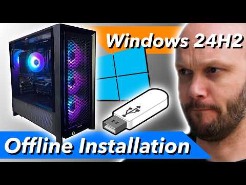 How to create a Windows 11 bootable USB stick and install offline! 24H2
