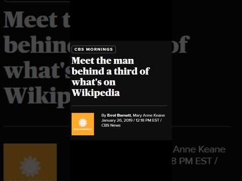 ONE PERSON BEHIND 1/3 OF WIKIPEDIA #shorts #wikipedia #story #internethistory
