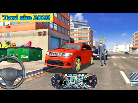TAXI SIM 2020 🚖👮‍♂️!! 4X4 SUV CITY UBER DRIVING GAME !! Car Games Android ios Gameplay