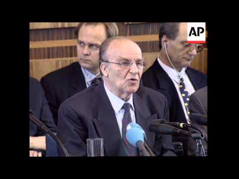 GERMANY: BOSNIAN PRESIDENT ALIJA IZETBEGOVIC VISIT