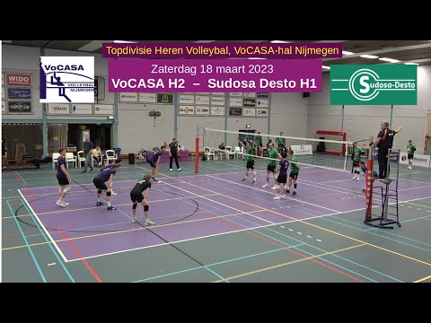 VoCASA H2 - Sudosa Desto H1 (18 mrt 2023) Full Match, Topdivisie Heren Volleybal