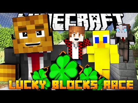 Minecraft Irish Lucky Blocks Mod Race (Modded Minigame) w/ BajanCanadian, Choco, and Nooch!
