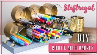 DIY Stifteaufbewahrung | GÜNSTIG & EINFACH Stifte liegend aufbewahren