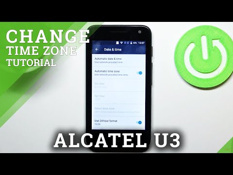 How to Open Data and Time Settings in ALCATEL U3 – Set Up Date and Time