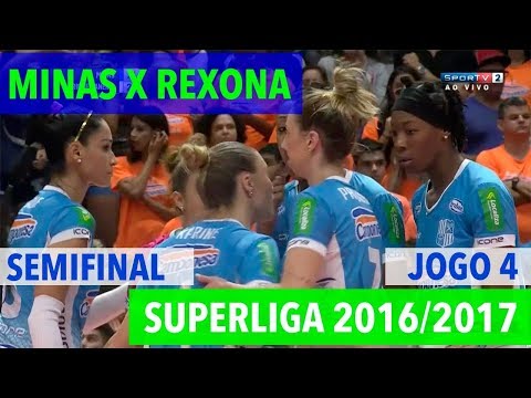 Minas x Rexona - Semifinal (JOGO 4) - Superliga de Vôlei Feminino 2016-2017